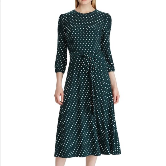 Ralph Lauren Polka Dot Dress - Picture 1 of 6